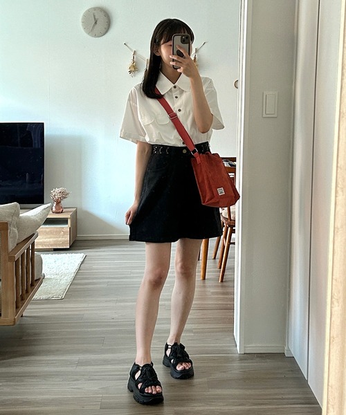 Cham.(チャム)の「デニムショートパンツ(デニムパンツ・レディース・ブルー/ブラック・S/M/L)」の13枚目の写真