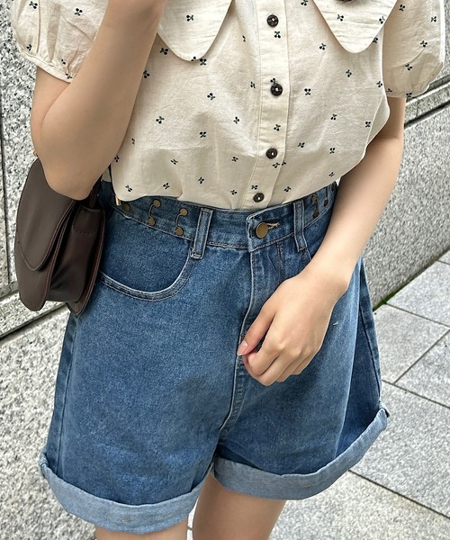 新品未使用！マチャット デニムラップショートパンツ