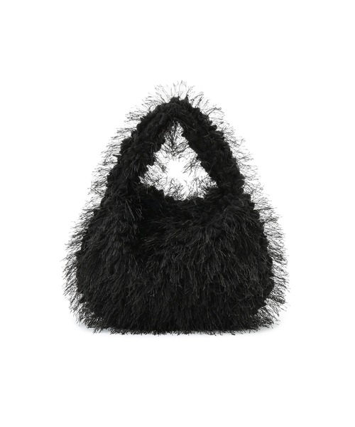 ROPE' PICNIC（ロペピクニック）の「フリンジファーワンハンドルバッグ（ハンドバッグ・レディース・ベージュ系その他/ブラック・FREE）」の11枚目の写真