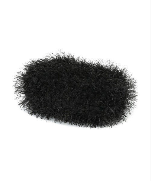 ROPE' PICNIC（ロペピクニック）の「フリンジファーワンハンドルバッグ（ハンドバッグ・レディース・ベージュ系その他/ブラック・FREE）」の8枚目の写真