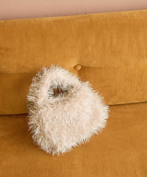 ROPE' PICNIC（ロペピクニック）の「フリンジファーワンハンドルバッグ（ハンドバッグ・レディース・ベージュ系その他/ブラック・FREE）」の19枚目の写真