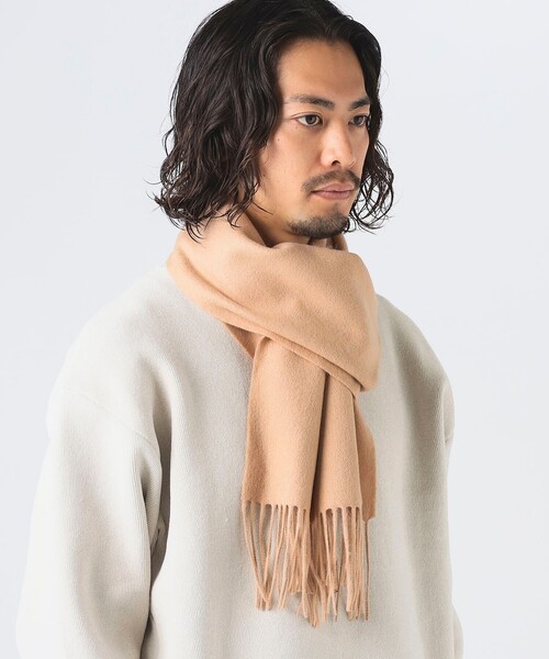B:MING by BEAMS（ビーミングバイビームス）の「ソリッド マフラー（マフラー・メンズ・ネイビー/ベージュ/ブラック/レッド・ONE SIZE）」の11枚目の写真