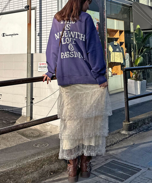 CIAOPANIC(チャオパニック)の「チュールフリルティアードスカート(スカート・レディース・ブルー/ブラック系その他/ホワイト/ブラック/グレー/ベージュ/ブラウン系その他/ブラウン/レッド/グリーン/ブラック系その他2/カーキ/アイボリー/オフホワイト・ONE SIZE)」の20枚目の写真