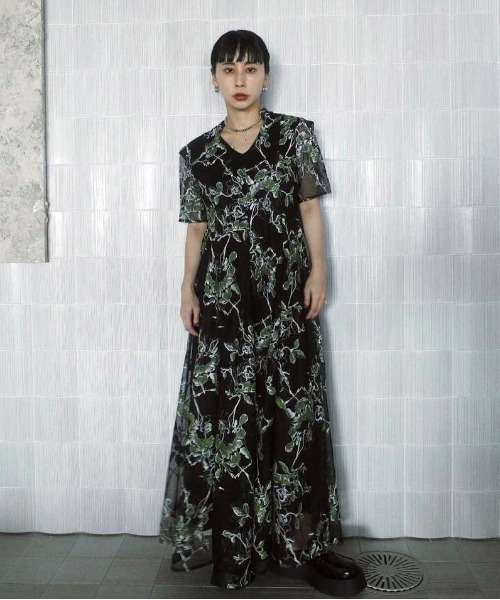 スーツ・フォーマル・ドレス 2WAY WILD ROSE CANVAS ART DRESS 最安値】2WAY WILD ROSE CANVAS ART DRESS