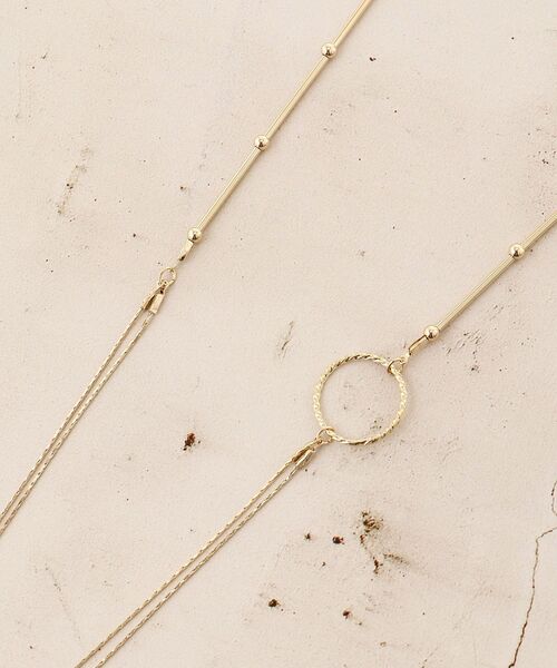 le.coeur blanc(ルクールブラン)の「2連チェーンロングネックレス(ネックレス・レディース・ゴールド・FREE)」の8枚目の写真