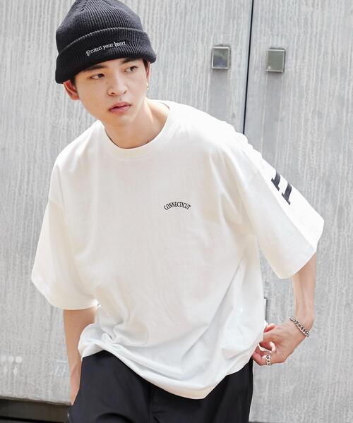 WEGO（ウィゴー）の「WEGO/ストレートロゴプリントT（Tシャツ/カットソー・メンズ・ブラック/ホワイト・LARGE/MEDIUM/SMALL）」の6枚目の写真