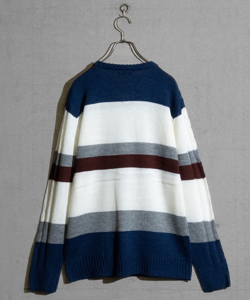 JOHN'S CLOSET(ジョンズクローゼット)の「【40I】ケーブル編み Vネック リラックスニット(ニット/セーター・メンズ・ブラック系/ネイビー/ブラック/グレー/グレー系/ネイビー系/ベージュ系/その他7/その他4/その他1/その他2/その他3/その他5/ホワイト/その他8/その他6・LARGE/MEDIUM)」の18枚目の写真