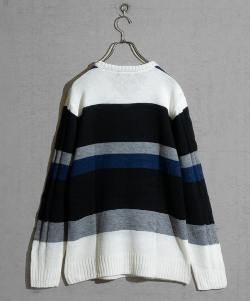 JOHN'S CLOSET(ジョンズクローゼット)の「【40I】ケーブル編み Vネック リラックスニット(ニット/セーター・メンズ・ブラック系/ネイビー/ブラック/グレー/グレー系/ネイビー系/ベージュ系/その他7/その他4/その他1/その他2/その他3/その他5/ホワイト/その他8/その他6・LARGE/MEDIUM)」の21枚目の写真