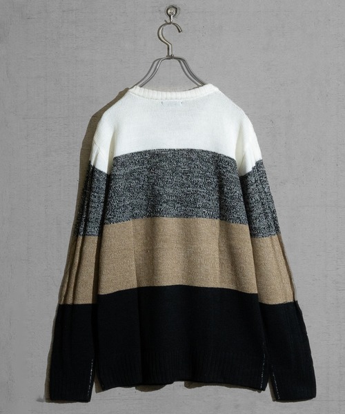 JOHN'S CLOSET(ジョンズクローゼット)の「【40I】ケーブル編み Vネック リラックスニット(ニット/セーター・メンズ・ブラック系/ネイビー/ブラック/グレー/グレー系/ネイビー系/ベージュ系/その他7/その他4/その他1/その他2/その他3/その他5/ホワイト/その他8/その他6・LARGE/MEDIUM)」の22枚目の写真