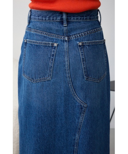 AZUL by moussy(アズールバイマウジー)の「AZUL DENIM オーバーラップロングスカート(デニムスカート・レディース・ライトブラック/ブルー・SMALL/MEDIUM)」の21枚目の写真