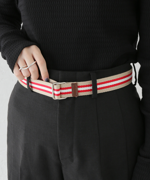 MASTER&Co（マスターアンドコー）の「MASTERCO. テープベルト（ベルト・レディース・ネイビー/ベージュ/チャコールグレー/ブラウン/ダークブルー・FREE）」の13枚目の写真