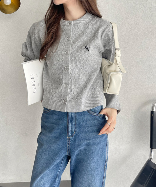 【美品】ANZ 総柄 ニットカーディガン ONE SIZE ペドロカーディガン PEANUTS／吸湿発熱】ブレスサーモ ニットカーディガン|B2MCBY51|Go to