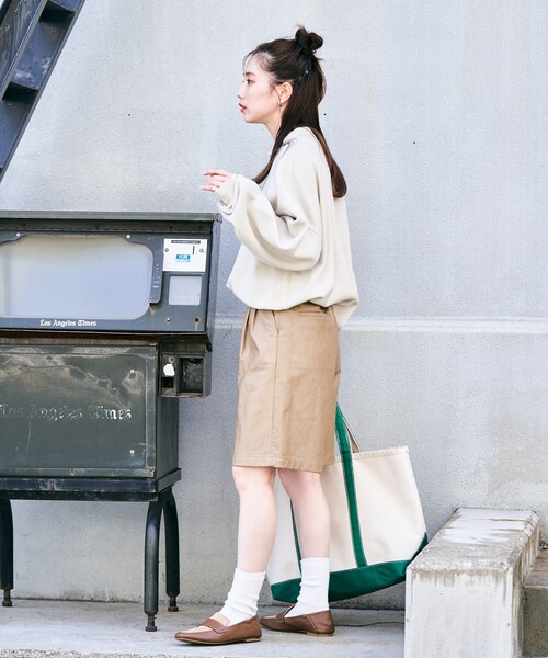 FREAK'S STORE(フリークスストア)の「限定展開 ポロ ニット プルオーバー(ニット/セーター・レディース・レッド/グリーン/ライトグレー/チャコール/ネイビー/オフホワイト/ナチュラル/ブラック・フリ-)」の19枚目の写真