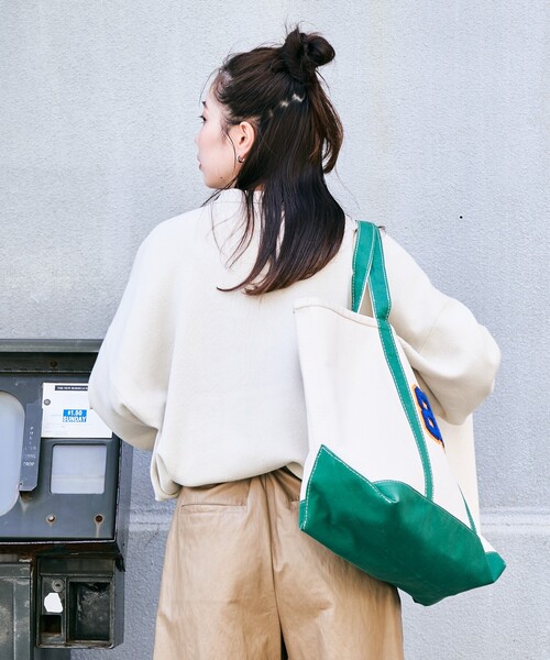 FREAK'S STORE(フリークスストア)の「限定展開 ポロ ニット プルオーバー(ニット/セーター・レディース・レッド/グリーン/ライトグレー/チャコール/ネイビー/オフホワイト/ナチュラル/ブラック・フリ-)」の22枚目の写真