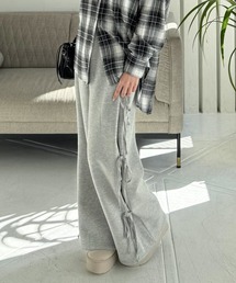 clear | リボン付きスウェットパンツ [低身長用サイズ有 韓国風コーデ]≪2024AW新作≫(スウェットパンツ)