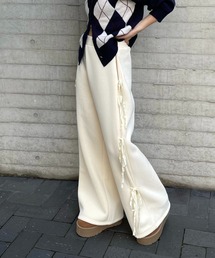 clear | リボン付きスウェットパンツ [トレンド感 韓国風コーデ]≪2024AW新作≫(スウェットパンツ)