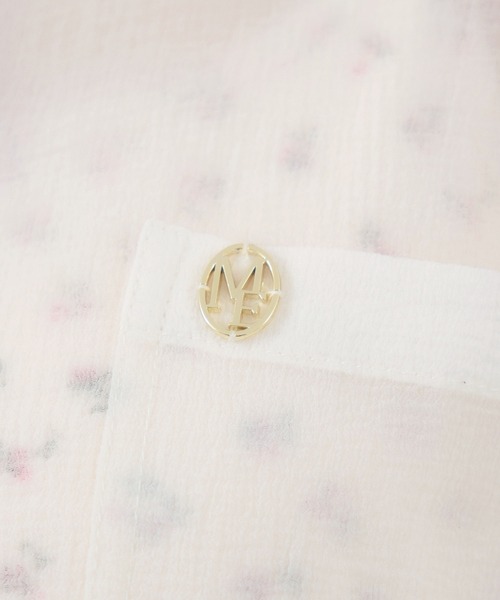 ems excite（エムズエキサイト）の「ロゴプレート付シアーSH（シャツ/ブラウス・レディース・ナチュラル/ブラック/ライトベージュ・FREE）」の5枚目の写真