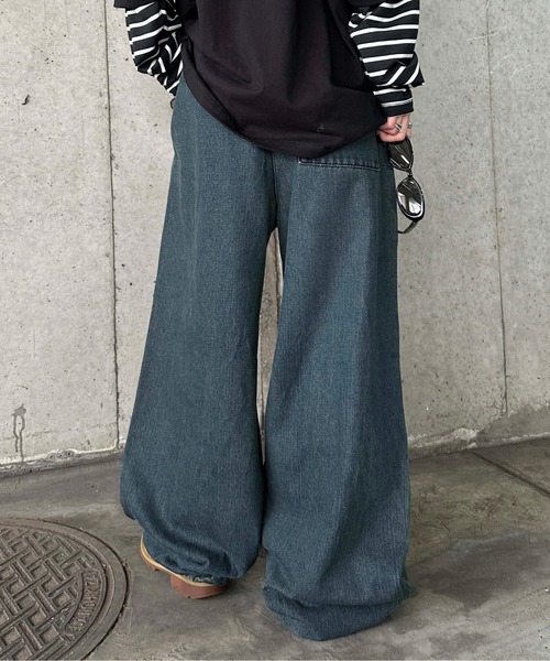 sedacle(セダクル)の「ダメージジョガーデニム(デニムパンツ・メンズ・インディゴブルー/グレー・SMALL/MEDIUM/LARGE)」の13枚目の写真
