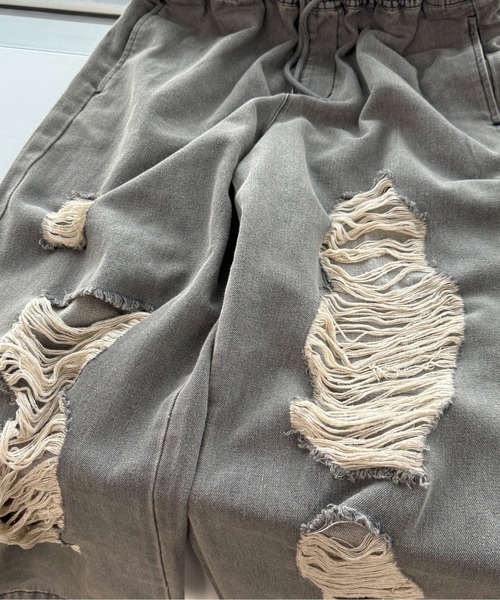 sedacle(セダクル)の「ダメージジョガーデニム(デニムパンツ・メンズ・インディゴブルー/グレー・SMALL/MEDIUM/LARGE)」の20枚目の写真