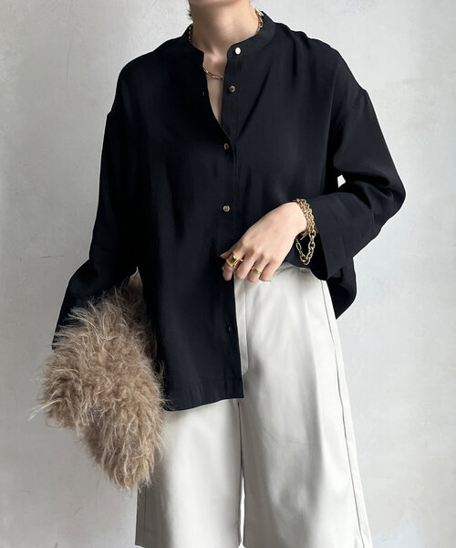 【セール】バックタックブラウス（シャツ/ブラウス）｜DouDou（ドゥドゥ）