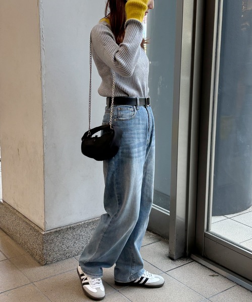 ISOOK（アイスー）の「【ISOOK / アイスー】配色シャギーリブニット  / カラーニット シャギーニット 配色トップス サムホール ZOZOTOWN限定（ニット/セーター・レディース・ブラック/グレー/チャコールグレー・FREE）」の19枚目の写真