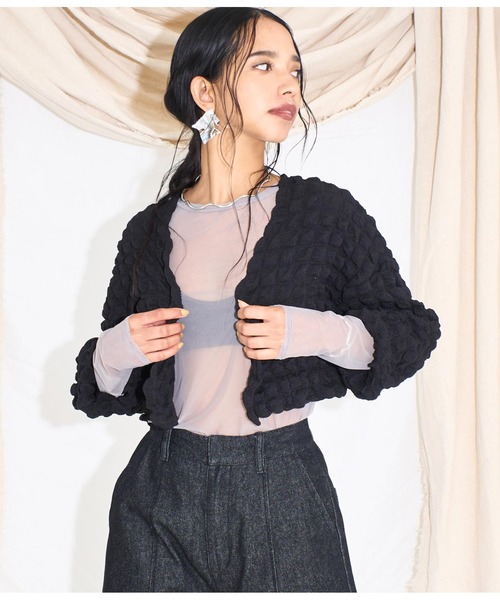 Settimissimo（セッティミッシモ）の「パワーメッシュクルーネックプルオーバー（Tシャツ/カットソー・レディース・オリーブ/ブラック/グレイッシュベージュ・FREE）」の18枚目の写真