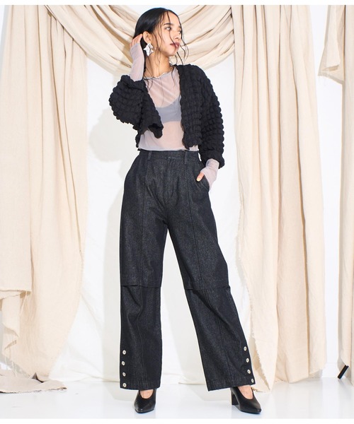 Settimissimo（セッティミッシモ）の「パワーメッシュクルーネックプルオーバー（Tシャツ/カットソー・レディース・オリーブ/ブラック/グレイッシュベージュ・FREE）」の20枚目の写真