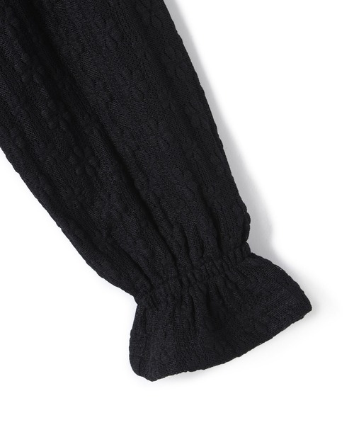 Amourire girl（アムリールガール）の「レース切り替え キャンディースリーブ長袖カットソー（130㎝～160㎝）（Tシャツ/カットソー・キッズ・オフホワイト/ブラック・130cm/140cm/150cm/160cm）」の20枚目の写真