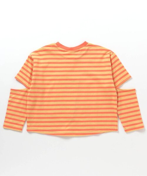 BREEZE（ブリーズ）の「【WEB限定】袖カットロンT（Tシャツ/カットソー・キッズ・ピンク/オレンジ/ブラック/オフホワイト・80/90/100/110/140/120/130）」の15枚目の写真