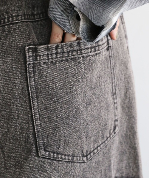 RAGEBLUE（レイジブルー）の「フリルチュールドッキングデニムスカート（デニムスカート・レディース・ブルー/ブラック・FREE）」の17枚目の写真