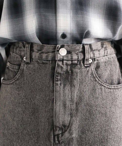 RAGEBLUE（レイジブルー）の「フリルチュールドッキングデニムスカート（デニムスカート・レディース・ブルー/ブラック・FREE）」の18枚目の写真