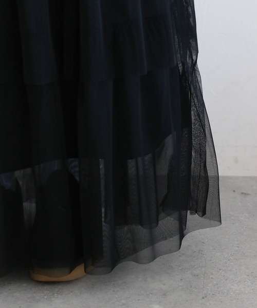 RAGEBLUE（レイジブルー）の「フリルチュールドッキングデニムスカート（デニムスカート・レディース・ブルー/ブラック・FREE）」の20枚目の写真