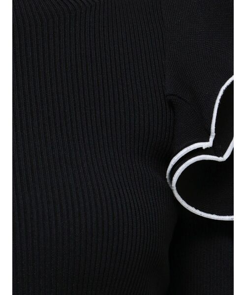 dazzlin（ダズリン）の「ショルダーオープンフリルニット（ニット/セーター・レディース・ブラック/ベージュ/ピンク/オフホワイト・FREE）」の8枚目の写真