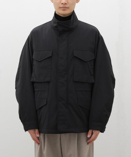 ATON(エイトン)の「ATON(エイトン) TECHNO COTTON PADDED M-65 JACKET JKAGCW0901(その他アウター・メンズ・ブラック・4/6)」の17枚目の写真