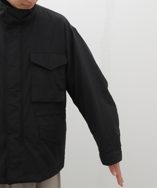 ATON(エイトン)の「ATON(エイトン) TECHNO COTTON PADDED M-65 JACKET JKAGCW0901(その他アウター・メンズ・ブラック・4/6)」の11枚目の写真