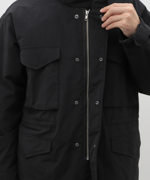 ATON(エイトン)の「ATON(エイトン) TECHNO COTTON PADDED M-65 JACKET JKAGCW0901(その他アウター・メンズ・ブラック・4/6)」の14枚目の写真