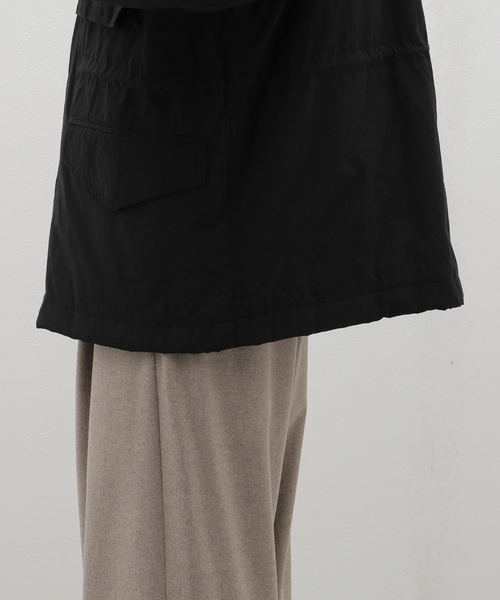 ATON(エイトン)の「ATON(エイトン) TECHNO COTTON PADDED M-65 JACKET JKAGCW0901(その他アウター・メンズ・ブラック・4/6)」の5枚目の写真