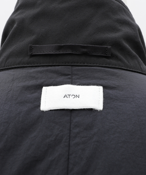 ATON(エイトン)の「ATON(エイトン) TECHNO COTTON PADDED M-65 JACKET JKAGCW0901(その他アウター・メンズ・ブラック・4/6)」の9枚目の写真