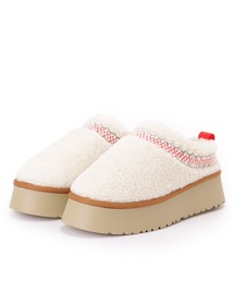 Lace Ladies（レースレディース）の「刺繍付き 厚底 ボア スリッポン シューズ（スリッポン）」