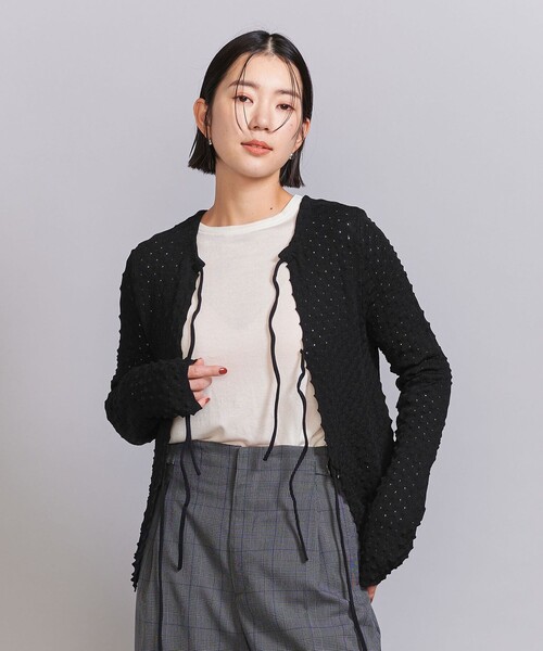 【セール】【WEB限定】リボンニットカーディガン -2WAY-（カーディガン/ボレロ）｜BEAUTY&YOUTH UNITED ARROWS（ビューティーアンドユースユナイテッドアローズ） 6,699円