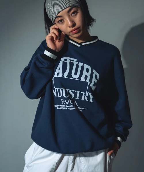 【セール】RVCA レディース PASTEUP V-NECK LOOSE トレーナー/ルーカメッセージプリントVネックトレーナー（スウェット）｜RVCA（ルーカ） mdprevattcaulkingandwaterproofing.com