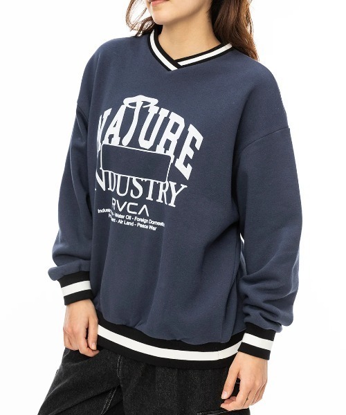【セール】RVCA レディース PASTEUP V-NECK LOOSE トレーナー/ルーカメッセージプリントVネックトレーナー（スウェット）｜RVCA（ルーカ） mdprevattcaulkingandwaterproofing.com