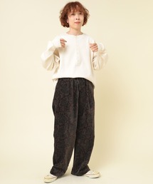 R4281 ペイズリーコールパンツ