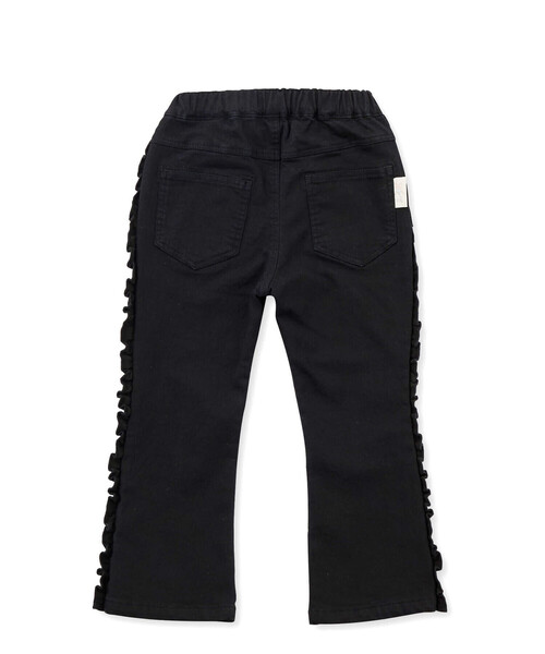 SLAP SLIP（スラップスリップ）の「裏起毛デニムツイルサイドフリルラインパンツ(80~140cm)（デニムパンツ・キッズ・ブラック/ブルー・90cm/100cm/130cm/140cm/80ｃｍ/110cm/120cm）」の8枚目の写真