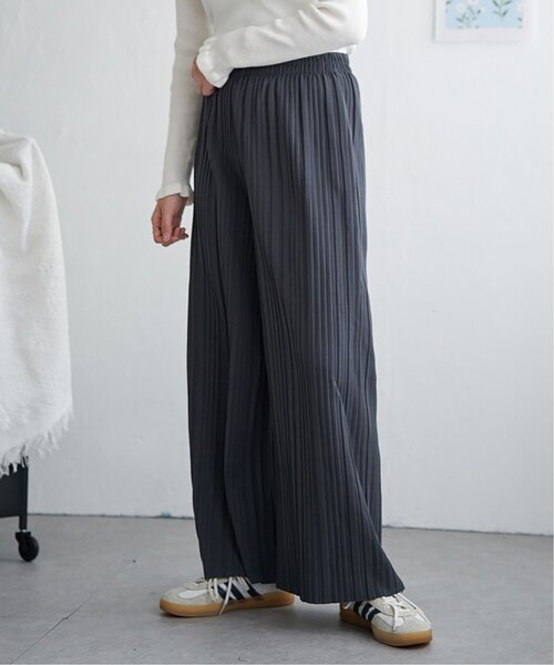 VENCEEXCHANGE（ヴァンスエクスチェンジ）の「カットツイルボックスプリーツパンツ（その他パンツ・レディース・ブラウン/ベージュ/ブラック/ネイビー/チャコール/モカ/その他1/その他2・FREE）」の18枚目の写真