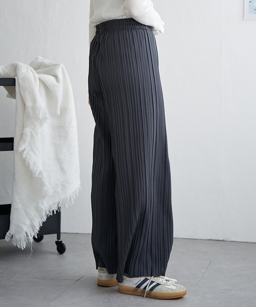 VENCEEXCHANGE（ヴァンスエクスチェンジ）の「カットツイルボックスプリーツパンツ（その他パンツ・レディース・ブラウン/ベージュ/ブラック/ネイビー/チャコール/モカ/その他1/その他2・FREE）」の11枚目の写真