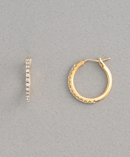 PLUS VENDOME(プラス ヴァンドーム)の「FINELINETATTOO_02 ピアス(ピアス(両耳用)・レディース・イエローゴールド/シルバー・ONE SIZE)」の6枚目の写真