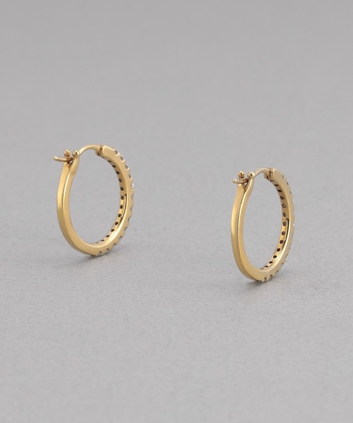 PLUS VENDOME(プラス ヴァンドーム)の「FINELINETATTOO_02 ピアス(ピアス(両耳用)・レディース・イエローゴールド/シルバー・ONE SIZE)」の7枚目の写真