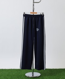 ワンポイント ロゴ ワイド トラックパンツ