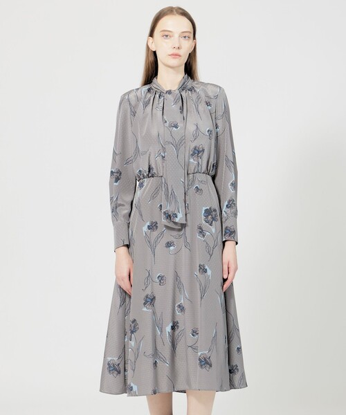 【セール】カラーシャドウフィオーレプリント フレアドレス（ワンピース）｜EPOCA（エポカ）